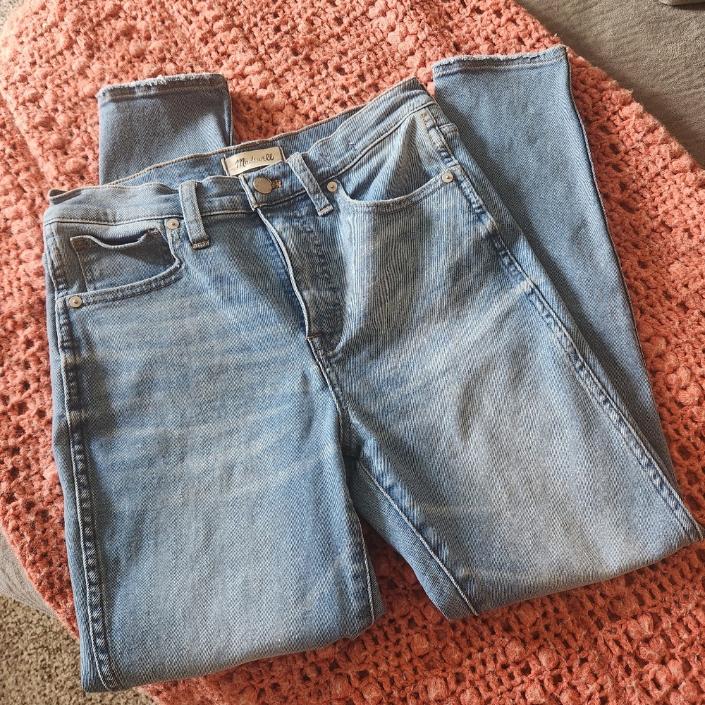 Madewell Women's Denim Skinny Jeans - Light Blue